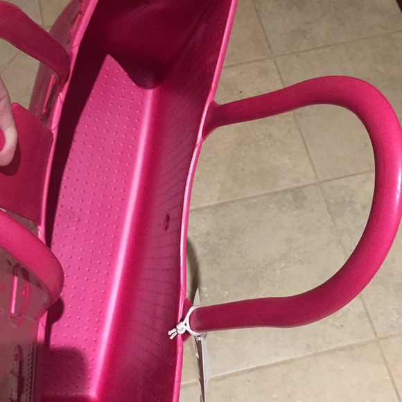 Great Bag Co. Model M Pink Rubber Purse Tote Hand Bag Shoulder Bag Desig… - Picture 8 of 16